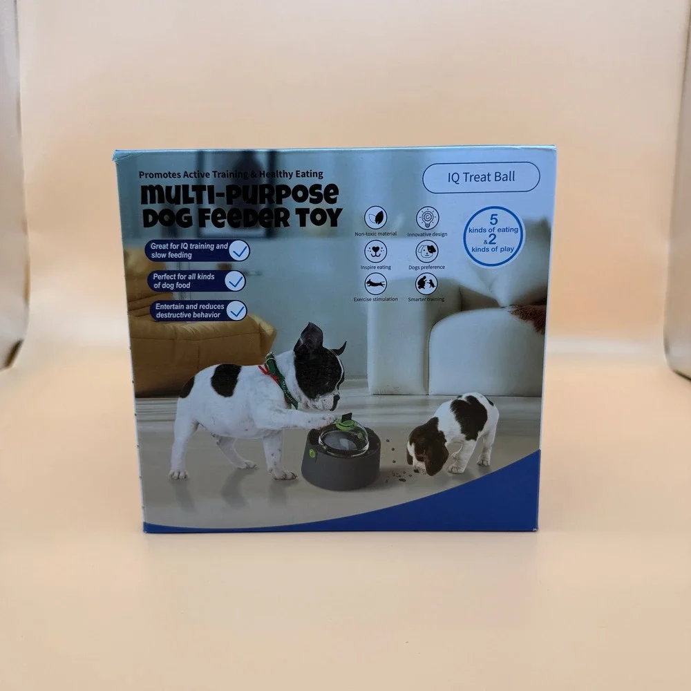 Multi-Purpose Dog Feeder 3 in 1 IQ Training Slow Feeding w/ Treat Ball, Lick Mat